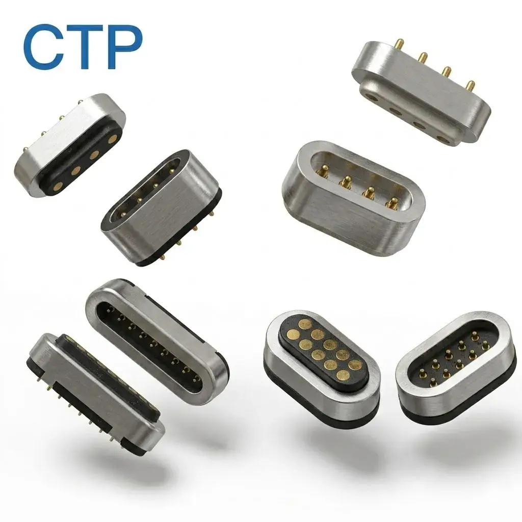 Ultimate 2-8 pin waterproof magnetic pogo pin connector male female specs