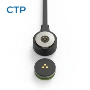 3 pin round magnetic cable adapter connector for 12V 5A fast charging applications