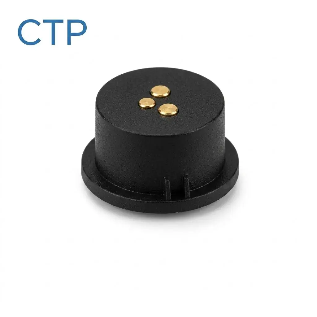 3 pin waterproof magnetic pogo pin connector 8A high current specs