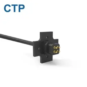 Premium 4 pin magnetic USB pogo connector with gold plating delivering 12V 2A power and anti-corrosion protection.