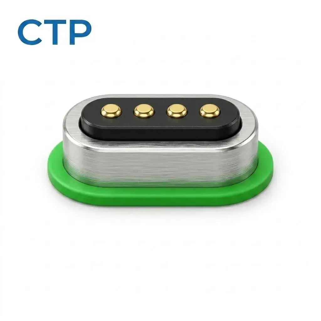 Ultimate 4 pin waterproof ring magnetic pogo pin connector IP65 specs