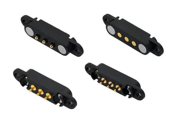 4 pin magnetic pogo pin connectors