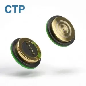 5 pin high temperature magnetic pogo pin connector