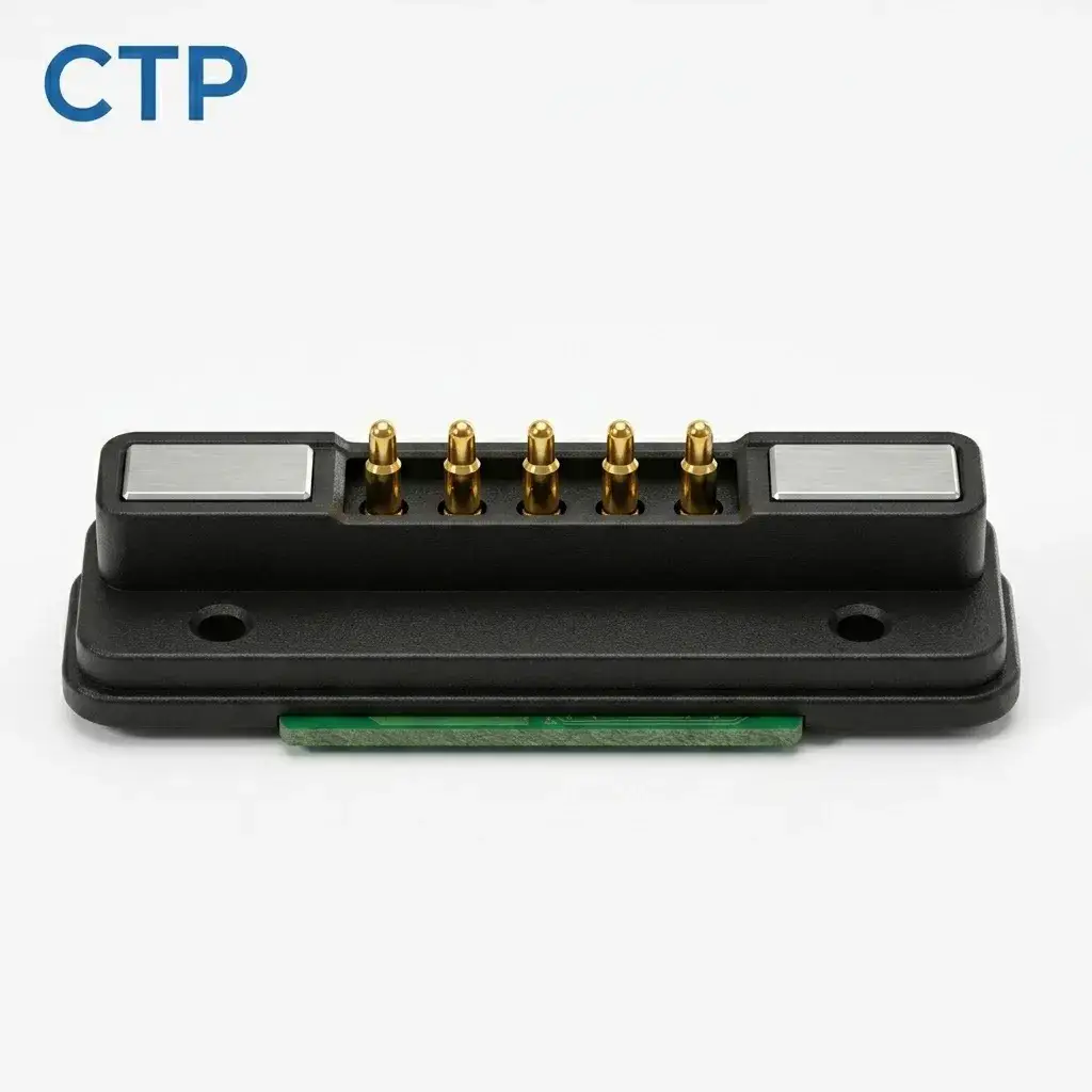 5 pin male female magnetic pogo pin connector