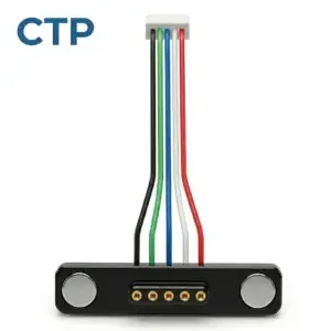 5 pin waterproof magnetic charging cable