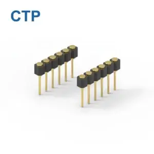 Premium 6 pin female through hole connector 2.54mm pitch CTP