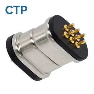 6 pin magnetic pogo pin connector