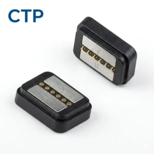 6 pin smart wearable magnetic pogo pin connector