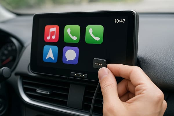 Spogo pin connector for in-car-Entertainment-system
