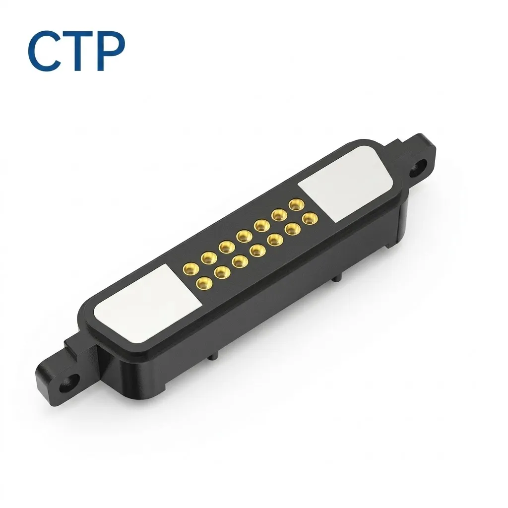 Ultimate 14 pin magnetic pogo pin connector specs