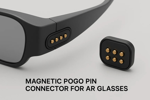 Magnetic Pogo Pin Connector for AR Glasses