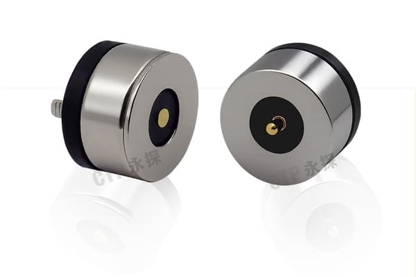 circular 1 pin magnetic pogo pin connector