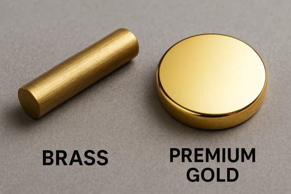 core materials of pogo pin: brass and premium gold