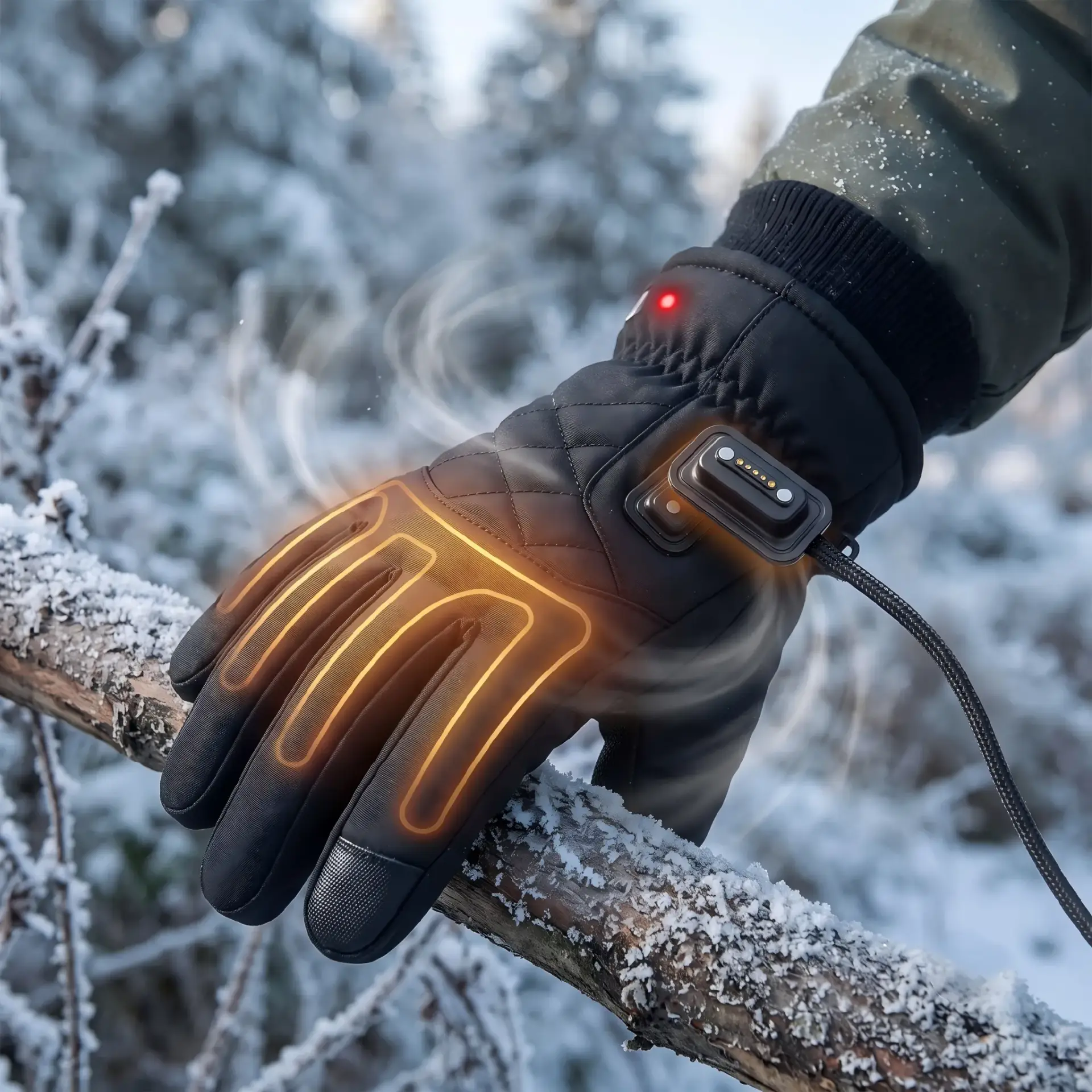 CTP custom 5-pin magnetic pogo pin connector with N52 magnets for smart heated gloves, featuring blind mating and IP68 waterproof design