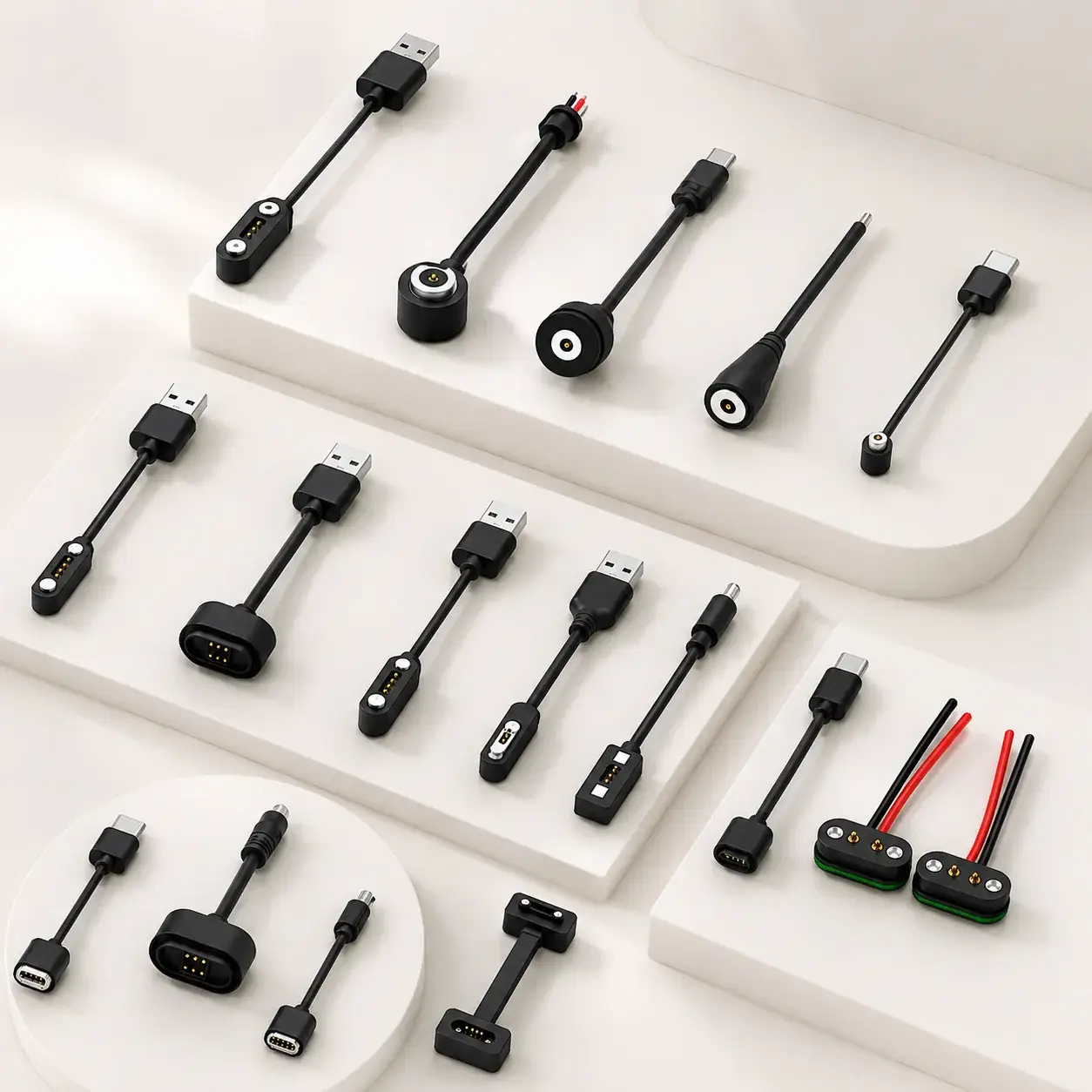 CTP Custom Magnetic Cable Assembly CTP custom magnetic charging and data cable assembly product range for OEM devices
