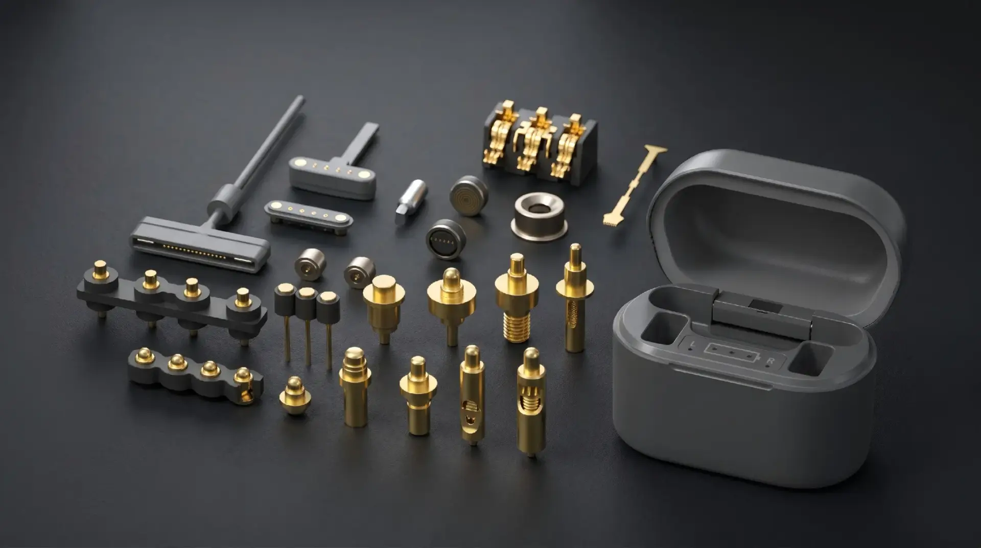 CTP Custom Magnetic Pogo Pin Solutions with N52 Neodymium magnets