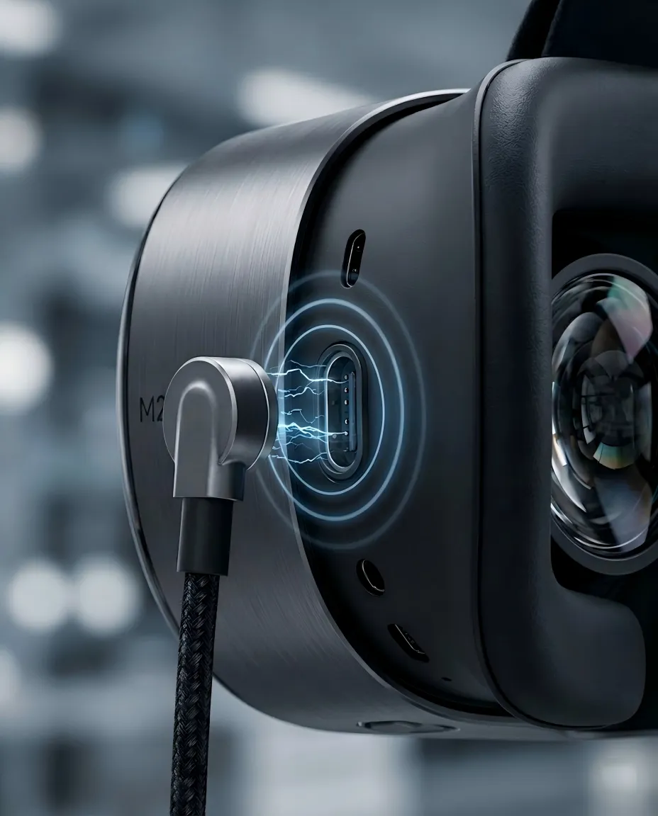 High-speed magnetic connectors for VR/AR