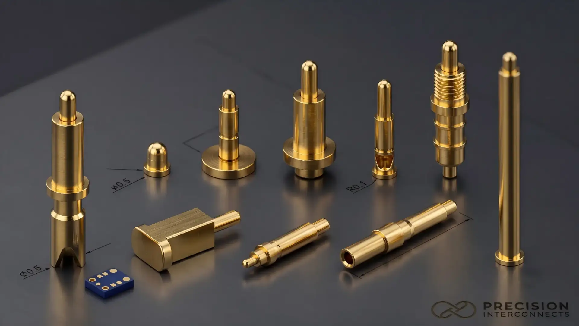 CTP precision discrete spring-loaded contacts.