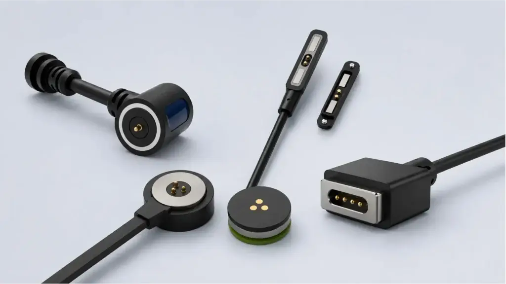 custom magnetic data cable manufacturer showing multiple magnetic connector cable structures
