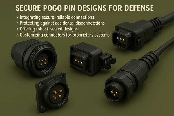 Secure Pogo Pin Designs for Defense