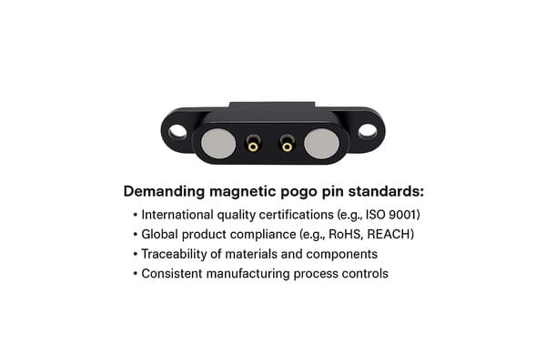 Key magnetic pogo pin standards