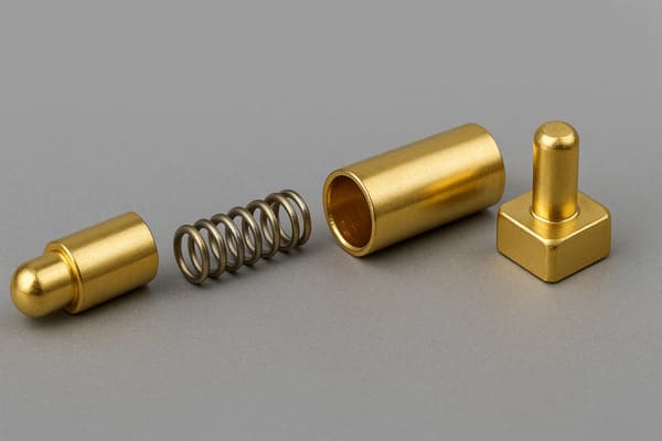 Detailed View of Pogo Pin Components