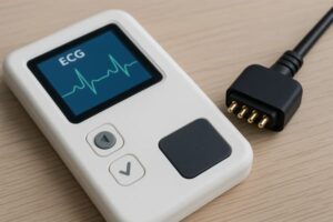 spring loaded pin connector used for ECG