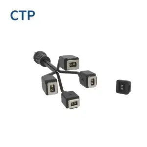 Heavy-duty 2 pin square magnetic connector delivering 12V 1A power with a 4.5N strong magnetic force for LED lighting applications