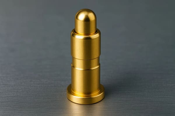 close-up of a high current pogo pin