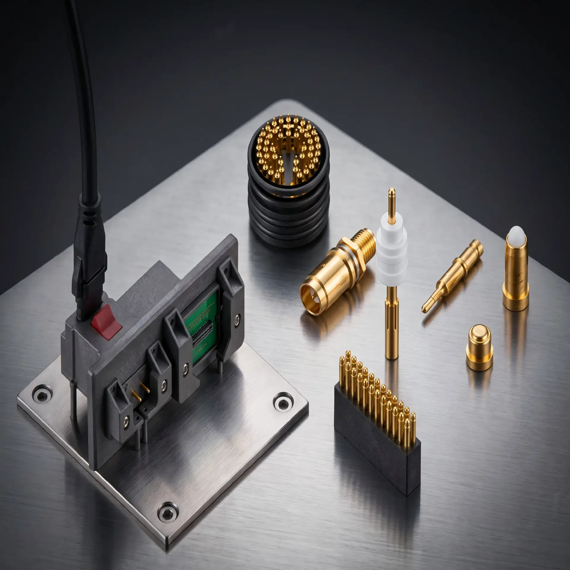 High-reliability pogo pin connectors used in mission-critical medical and industrial equipment