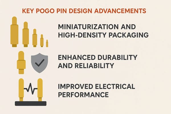 Key pogo pin design advancements