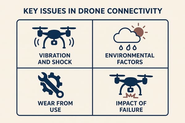 Key Issues in Drone Connectivity