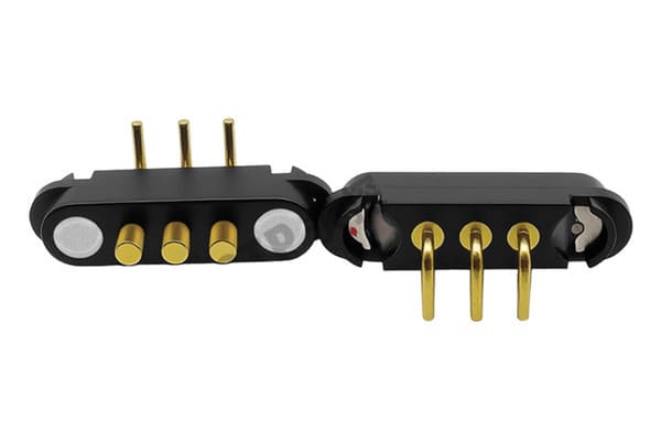 Lightweight 3 Pin Magnetic Pogo Pin Connector Designs