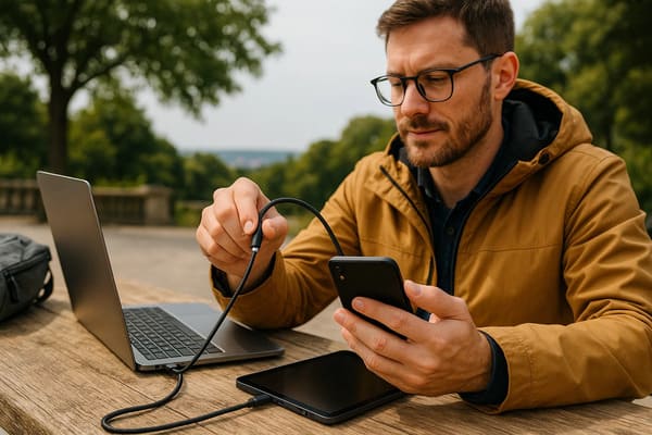 Traveler using one magnetic cable for multiple devices