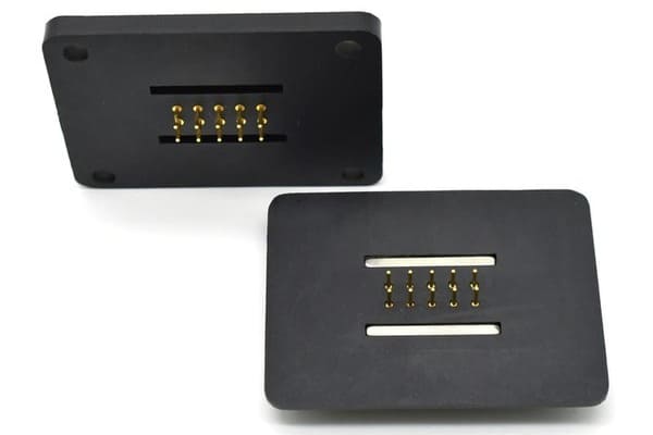 Custom magnetic pogo pin connector design