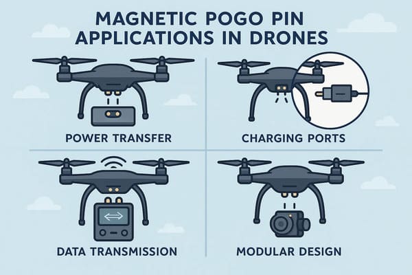 Magnetic Pogo Pin Applications in Drones