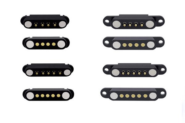 Samples of magnetic pogo pin connectors from a trusted factory