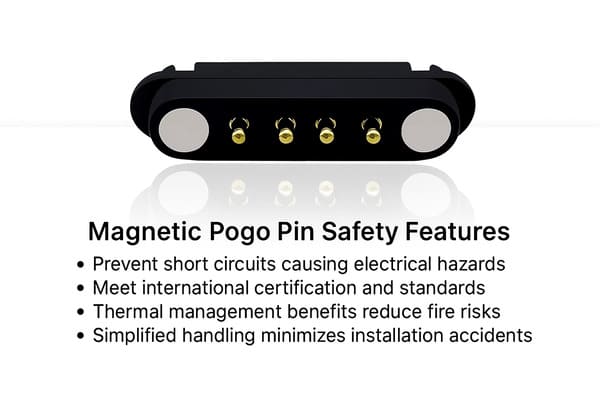 Safety Features Magnetic Pogo Pin Connector
