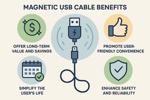 Magnetic USB Cable Benefits
