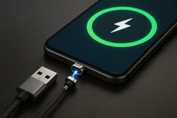 magnetic charging cable for smartphone