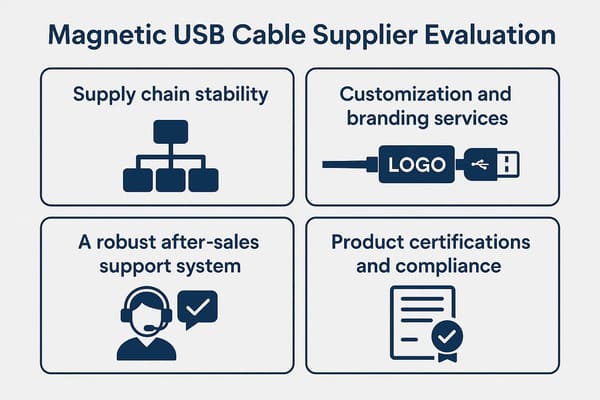 Evaluate Magnetic USB Cable Supplier
