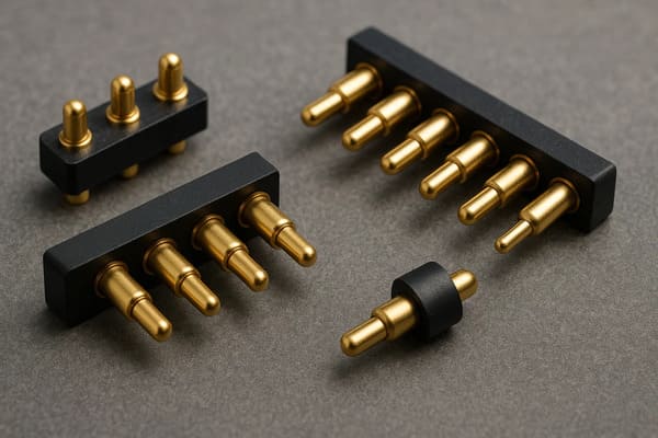 Array of pogo pin connectors