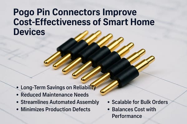 Pogo pin connectors improve cost-effectiveness of smart home devices