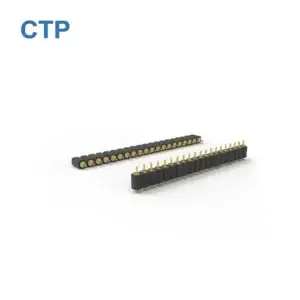 Premium 2.54 mm pitch pogo pin spring battery connector delivering highly durable one-touch attachment for space-saving PCB assembly