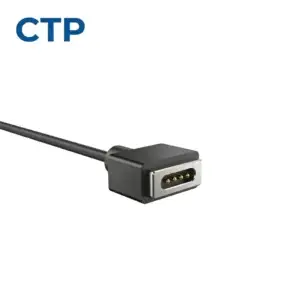 Premium 4 pin male female magnetic cable connector delivering 12V 1A power with 8N strong force for children's toys, manufactured by leading factory CTP with over 15 years experience.