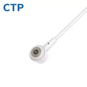 Premium round male and female magnetic DC connector delivering 19V 3A power for micro projectors, manufactured by leading factory CTP with over 15 years experience.