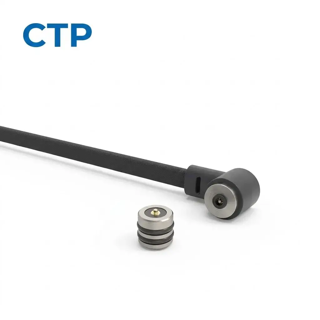Premium round magnetic USB charger cable delivering 12V 1A power with 2N magnetic force for smart blindfolds, manufactured by leading factory CTP with over 15 years experience.