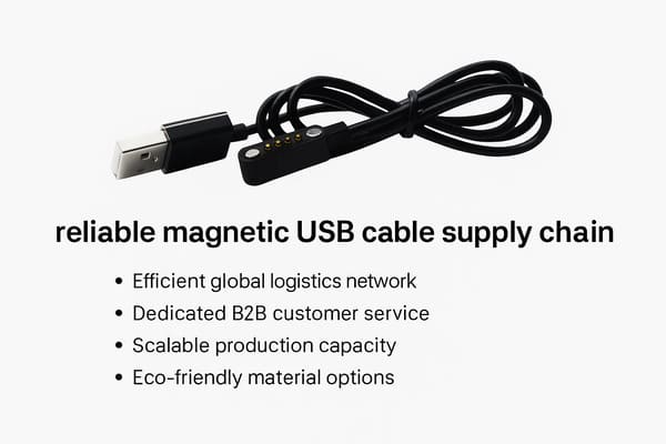 Global reliable magnetic USB cable supply chain