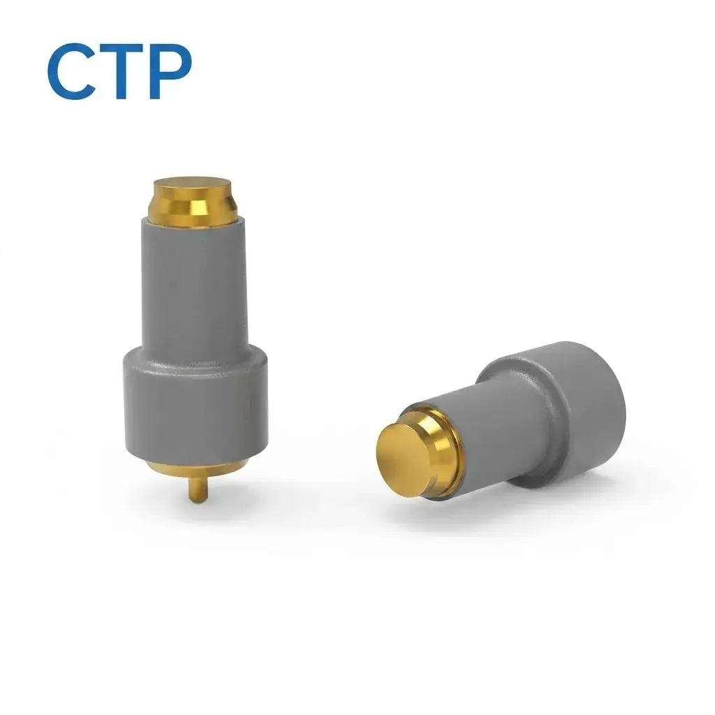 Premium solid pogo pin connector waterproof CTP
