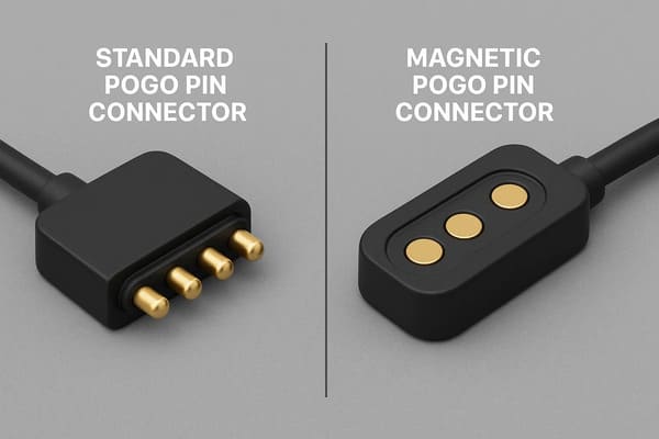 Standard vs Magnetic Pogo Pin Connector comparison